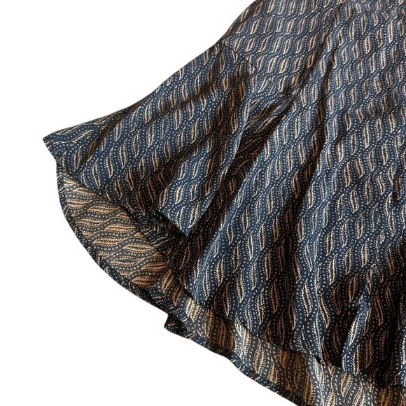 A.L.C. Button-Down Shift Dress 100% Silk Fun Print Short Sleeve Size 4 Women's - Picture 4 of 14